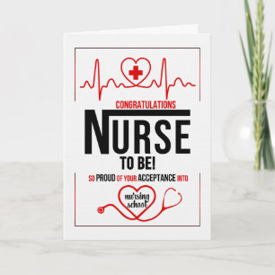 Nursing School Acceptance Congratulations Card