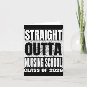 Nursing School Funny 2026 Nurse Graduation Card