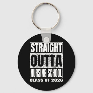 Nursing School Funny 2026 Nurse Graduation Key Ring