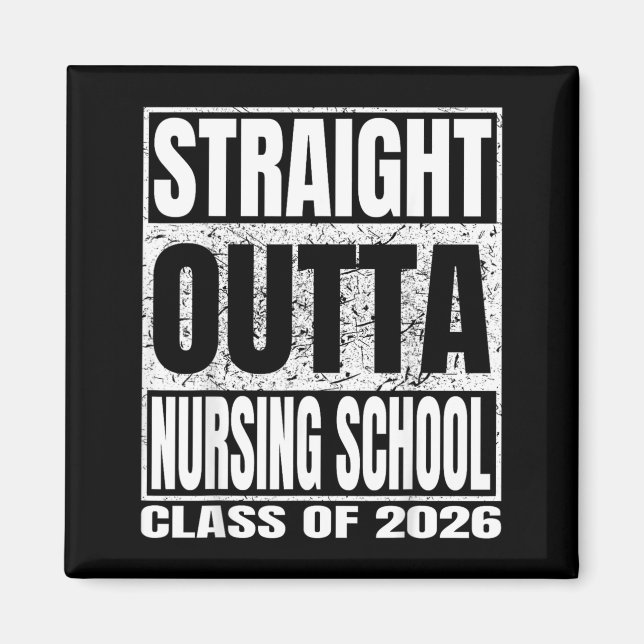 Nursing School Funny 2026 Nurse Graduation Magnet (Front)