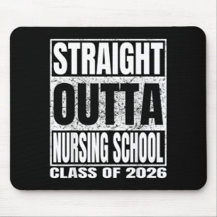 Nursing School Funny 2026 Nurse Graduation Mouse Pad