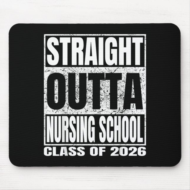 Nursing School Funny 2026 Nurse Graduation Mouse Pad (Front)