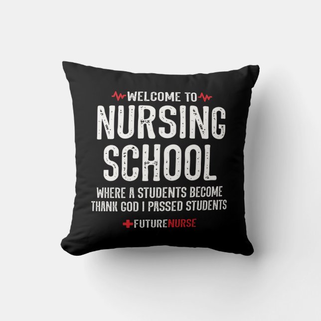 Nursing School Gift - Nursing Student Cushion (Front)