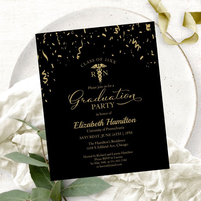 Nursing School Grad Party Budget Invitation (Creator Uploaded)