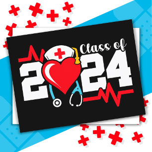 Nursing School Graduate 2024 Nurse Graduation Postcard