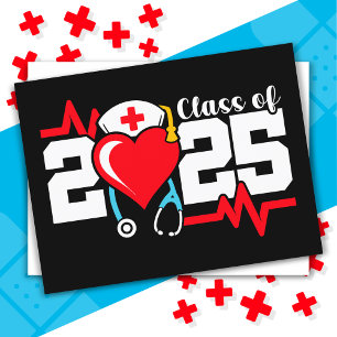Nursing School Graduate 2025 Nurse Graduation Postcard