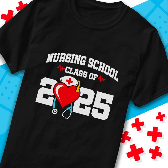 Nursing School Graduate 2025 Nurse Graduation T-Shirt (Creator Uploaded)