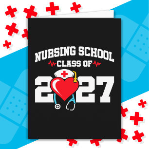Nursing School Graduate 2027 Nurse Graduation Card