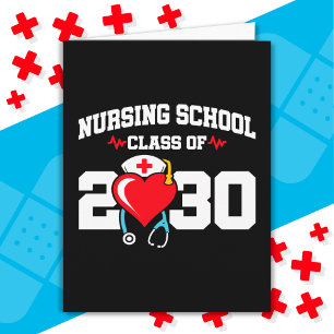 Nursing School Graduate 2030 Nurse Graduation Card