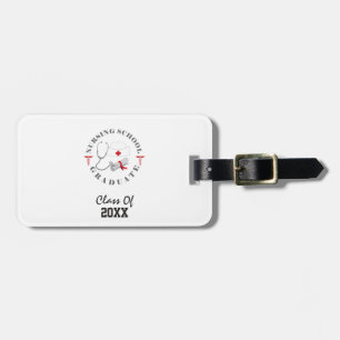 Nursing School Graduate Gear Luggage Tag