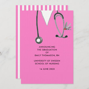 Nursing School Graduation Announcement