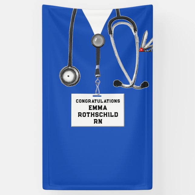Nursing School Graduation Banner (Vertical)