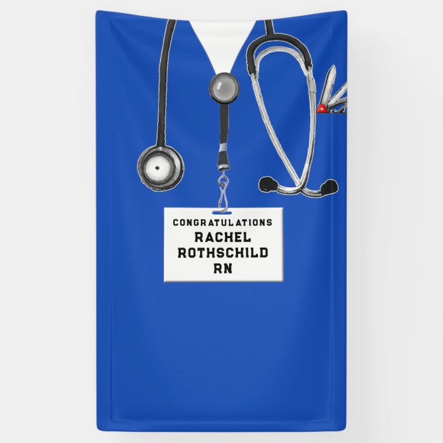 Nursing School Graduation Banner (Vertical)