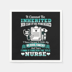 Nursing School Graduation Gift Shirt RN LPN Nurse  Napkin