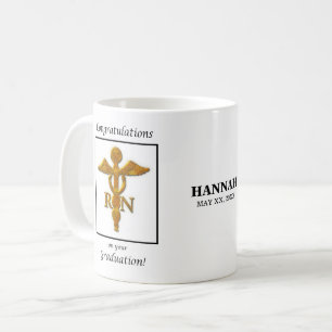 Nursing School Graduation Graduation Antique Gold Coffee Mug