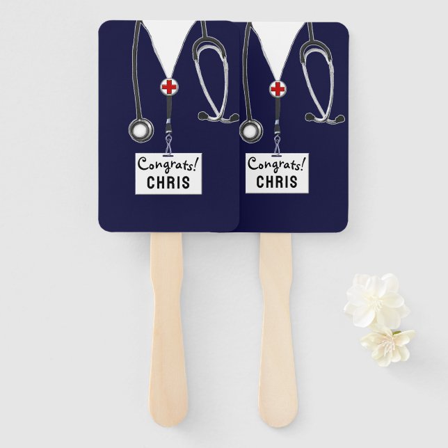 Nursing School Graduation Hand Fan (Front and Back)