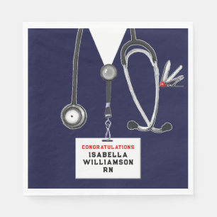 Nursing School Graduation Napkin