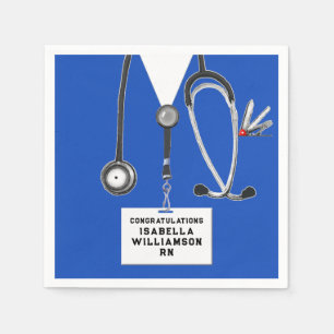 Nursing School Graduation Napkin