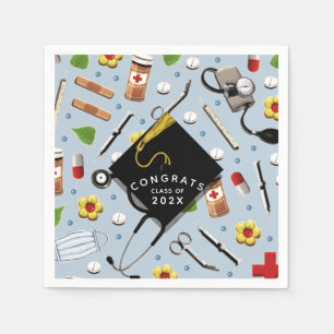 Nursing School Graduation Napkins