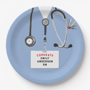Nursing School Graduation Paper Plate
