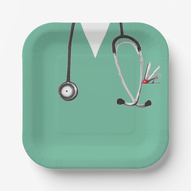 Nursing School Graduation Paper Plate (Front)