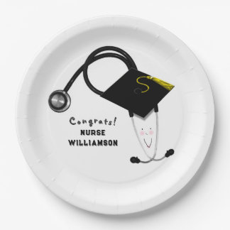 Nursing School Graduation Paper Plate