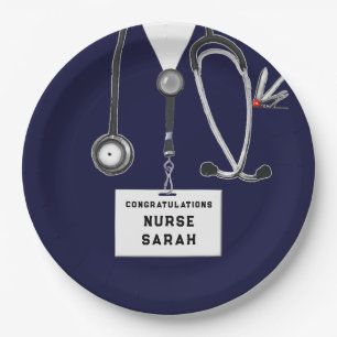 Nursing School Graduation Paper Plate