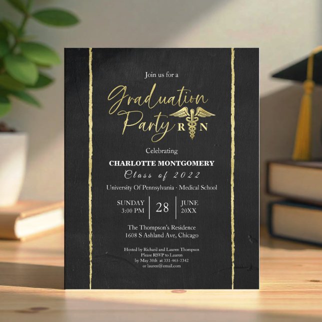 Nursing School Graduation Party Budget Invitation (Creator Uploaded)