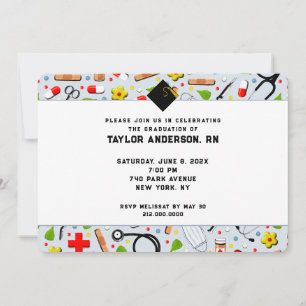 Nursing School Graduation Party Invitation