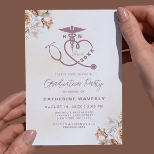 Nursing School Graduation Party Invitation