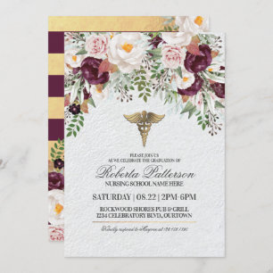 Nursing School Graduation Party Invitations