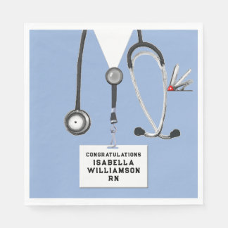 Nursing School Graduation Party Napkin