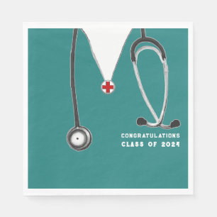 Nursing School Graduation Party Napkin
