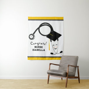 Nursing School Graduation Party Tapestry