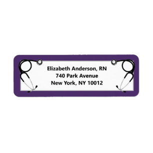 Nursing School Graduation Return Address Label