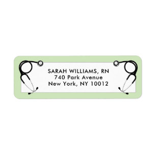 Nursing School Graduation Return Address Label