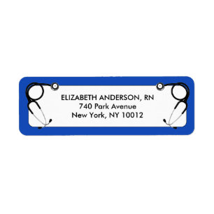 Nursing School Graduation Return Address Label