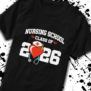 Nursing School Graduation RN Class of 2026 Nurse T-Shirt