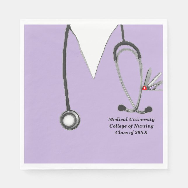 Nursing School Party Napkin (Front)