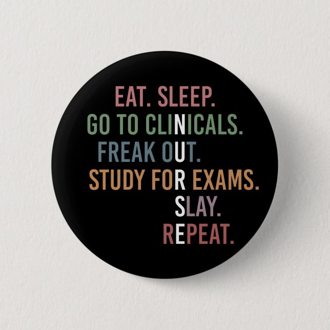 Nursing School student Future Nurse RN Gifts 6 Cm Round Badge (Front)