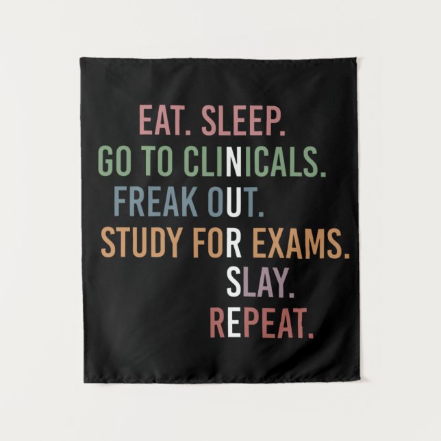 Nursing School student Future Nurse RN Gifts Tapestry (Front)