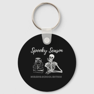 Nursing School Student Halloween Skeleton for Spoo Key Ring