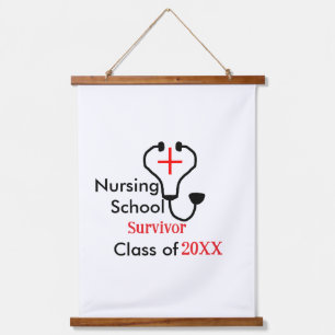 Nursing School survivor class of 20XX medical nurs Hanging Tapestry