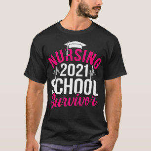 Nursing School Survivor Funny Nurses Paramedic Wor T-Shirt
