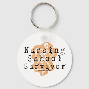 Nursing School Survivor Key Ring