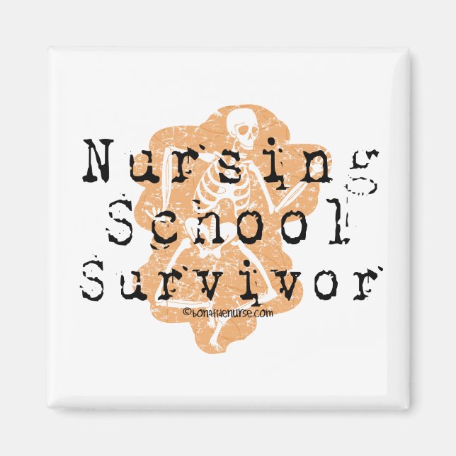 Nursing School Survivor Magnet (Front)