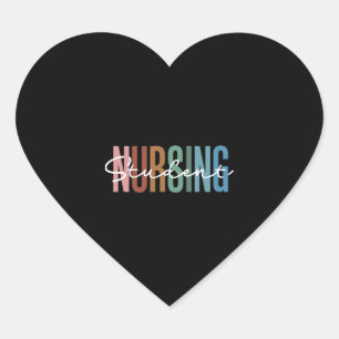 Nursing Student Heart Sticker