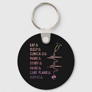 Nursing Student Medical School Nurse  Key Ring