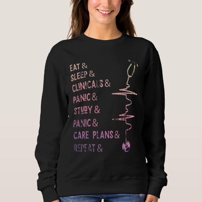 Nursing Student Medical School Nurse Sweatshirt (Front)