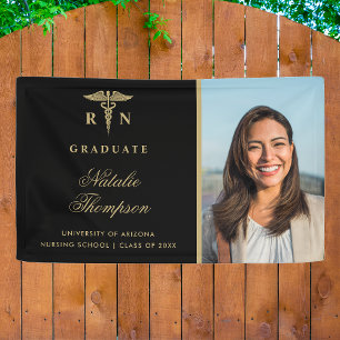 Nursing Student Registered Nurse Graduation Custom Banner
